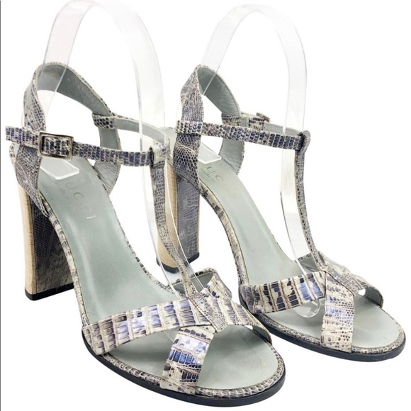 gucci snake sandal heels